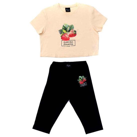 Target Παιδικό σετ Girl's Crop Top & 3/4 Leggings Single Jersey Set "Shine" Target Παιδικό σετ Girl's Crop Top & 3/4 Leggings Single Jersey Set "Shine"